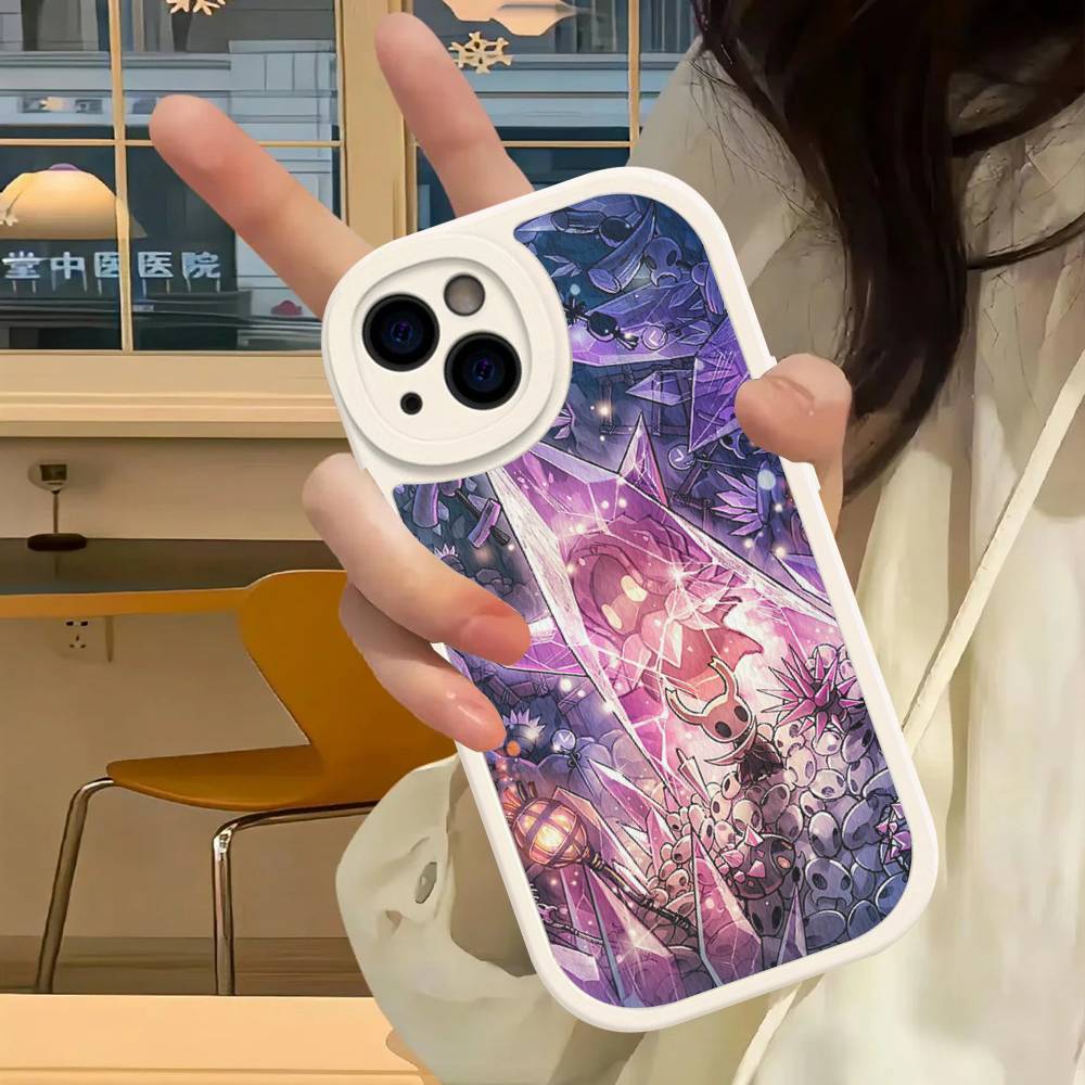 Hollow Knights Cartoon Phone Case Hard Leather For IPhone 14 13 16 Mini 15 14 11 12 Pro Max Plus Fundas