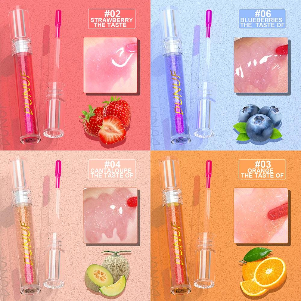 DUNUF Fruit Color-changing Long Lasting Nouritious Lipsticks Lip Gloss Make up Spring Moisturizing Lip Oil Makeup Free Shiping