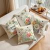 1pcs/4pcs Fresh Flowers Cushions Pillowcase Polyester Cushion Cover Throw Pillow Pillowcover Home Car Sofa Decor