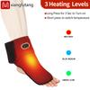 Electric Foot Heat Massager Usb Powered 3 Massage Functions Ankle Sprain Relief Vibration Relaxation Ankle Protection Home Use