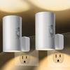 Night Light, Led Night Lights Plug into Wall, Sensor Dusk to Dawn, 0-100 LM Dimmable Night Lights, 3000K Soft White for Bathroom Bedroom Kitchen