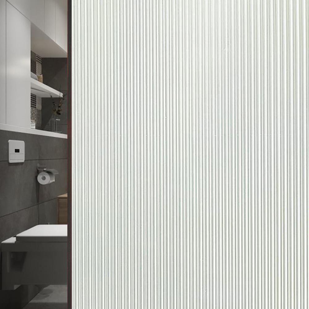 Película Cinza Fosca para Janela Privacidade Película Vitral Estática Auto-Adesiva Película Fosca Protetora UV Vinil para Vidro para Casa