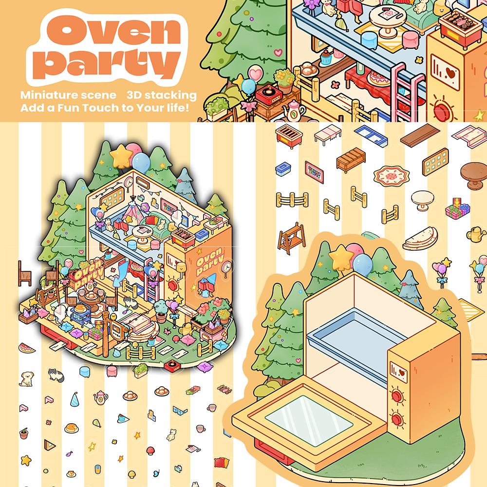 

2 шт. Наклейки для духовки, вечеринки, лаборатории, пейзажа, мультяшные, классический пейзаж, коллаж, крутая уличная одежда, сделай сам, классическая наклейка с Пикачу