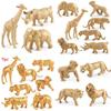 Gold Animal Figurine With Pliable Plastic Wildlife Model For Gift And Collection Display