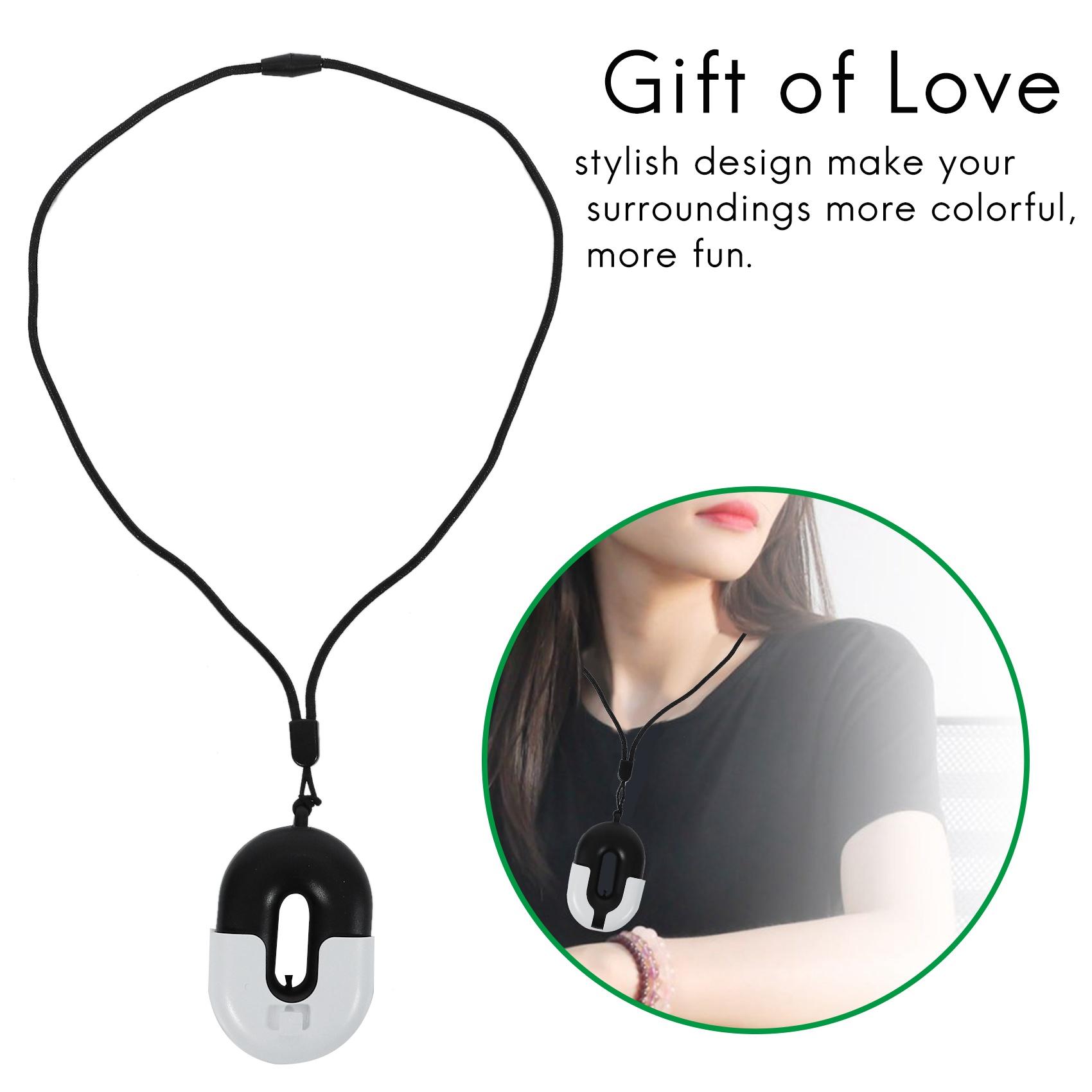 

Персональний портативний очищувач повітря на шию, міні-фрешнер, іонізатор, генератор негативних іонів, низький рівень шуму, чорний чорний