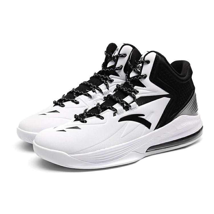 New ANTA Basketball Collection Basketball Shoes Men High Top White/Black 91631101-1