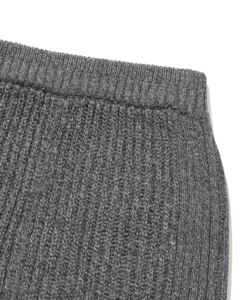 Covernat Woman Knit Mini Skirt Charcoal