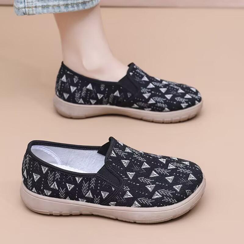 Shoes women's spring and autumn versatile new women's shoes breathable wear-resistant non-slip shoes lazy one-pedal women's single shoes