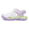 Li Ning Kids Comfortable Versatile Soft Sole Sandals Kids Footwear Standard-White Rose-Purple YKUU044-4