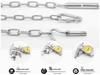 304 Stainless Steel Chain: Long & Short Links for Clothesline, Pet Chain, Swing, Guardrail, Lifting, and Chandelier.