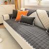 Winter Thicken Plush Sofa Cover White Wide Edge  Chaise Lounge Sofa Towel Mat Modern Non-Slip Couch Cover Cushions Living Room