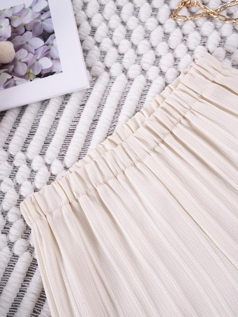 Multi-color Sea Wave Stripe Tank Top & Wide-Leg Pants Set - Stylish Summer Outfit for Girls