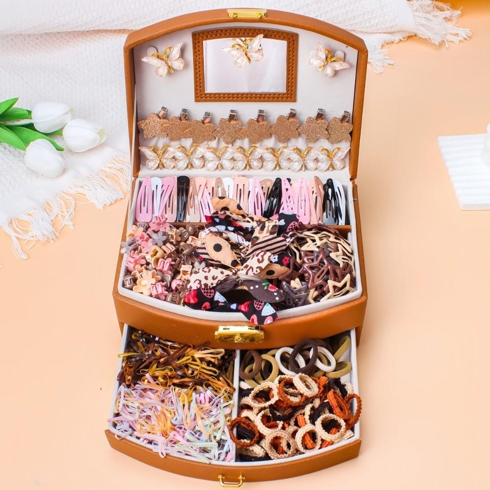 Elastic Hair Clips Set Lightweight Bow Barrettes New Girls Hair Accessories Set Kids Hair Styling