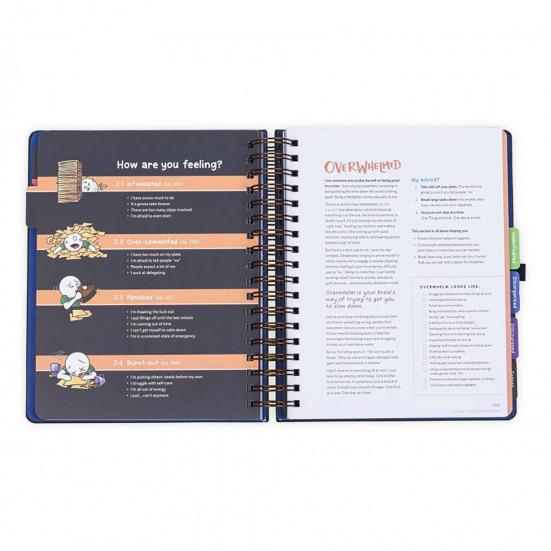 Daily Planner 160 Pages Smooth Writing Thickened Paper Notebook Lively Illustrations Productivity Planner