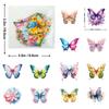50 PET Stickers Creative Mushroom Leaves Hand Account Transparent Plant Hand Account Sticker Package Material Decoration
