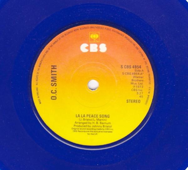 

7inch Record OC SMITH La La Peace Song The Son Of Hicko SCBS4954 CBS 1977 UK SoulFunk Used