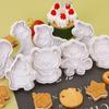 Heart Couples Home Kitchen DIY Craft Cute Baking Tools Plunger Paste Sugar Decorating Tools Flower Flower Dinosaur Biscuit Mold Biscuit Stamp Cake