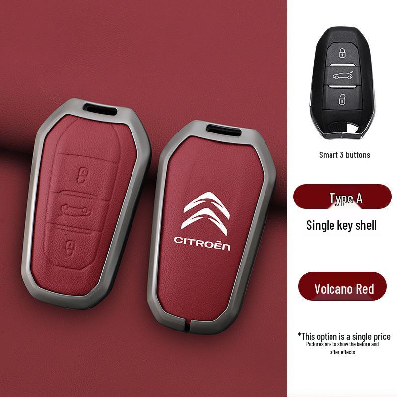 Pouzdro na klíče Citroen pro C4/C5 (2011-2013) Modely - Sklápěcí kovová přezka na skořápku