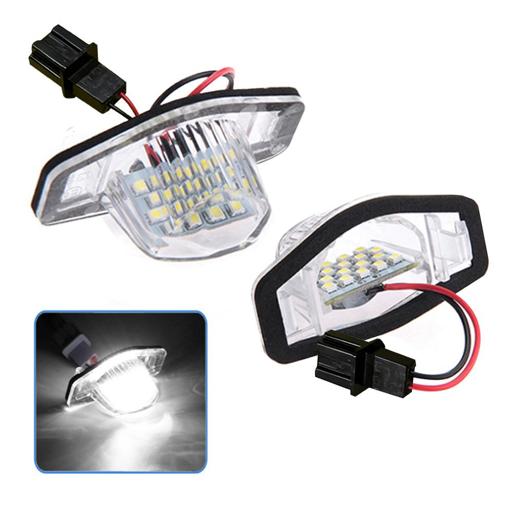 2pcs Car LED License Plate Lights for Honda Fit Jazz Odyssey Sylphy CRV PRV,Lamp Xenon White 6000k Cars Accessories