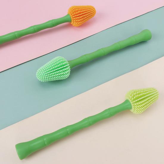 Pet Toothbrush 360-Degree Pet Toothbrush for Small Large Dogs And Cats Bamboo Shape Soft Teeth Cleaning Brush for Dental Care