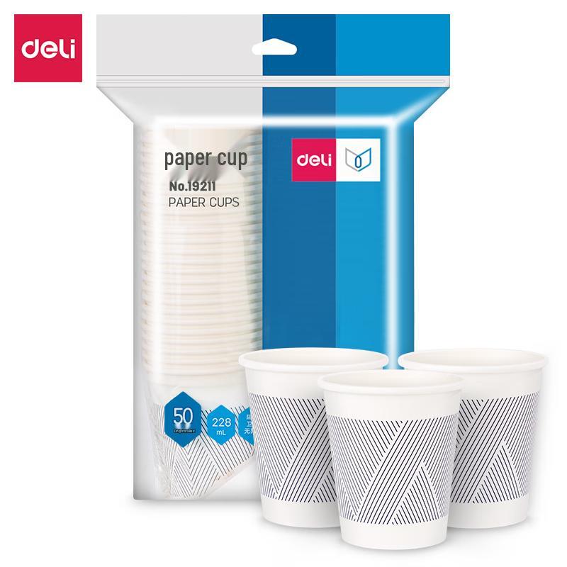 Deli 228ml Bamboo Pulp Paper Cups