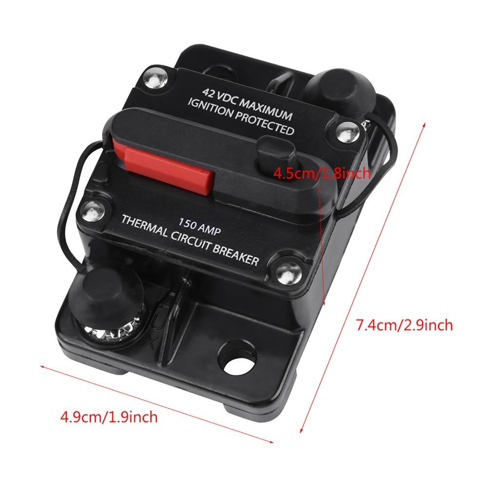 DC12V-42V Circuit Breaker 50-250A Reset Circuit Breaker  Car Stereo Audio