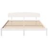 Bed Frame with Headboard White 180 x 200 cm Solid Pine Wood