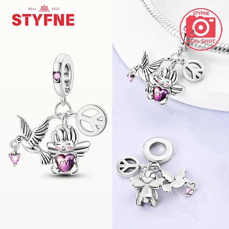 Copperheart Beads Lucky Four Leaf Clover Series Symbolcharm Fit Original Bracelet Diy For Women Fine Jewelry Gift