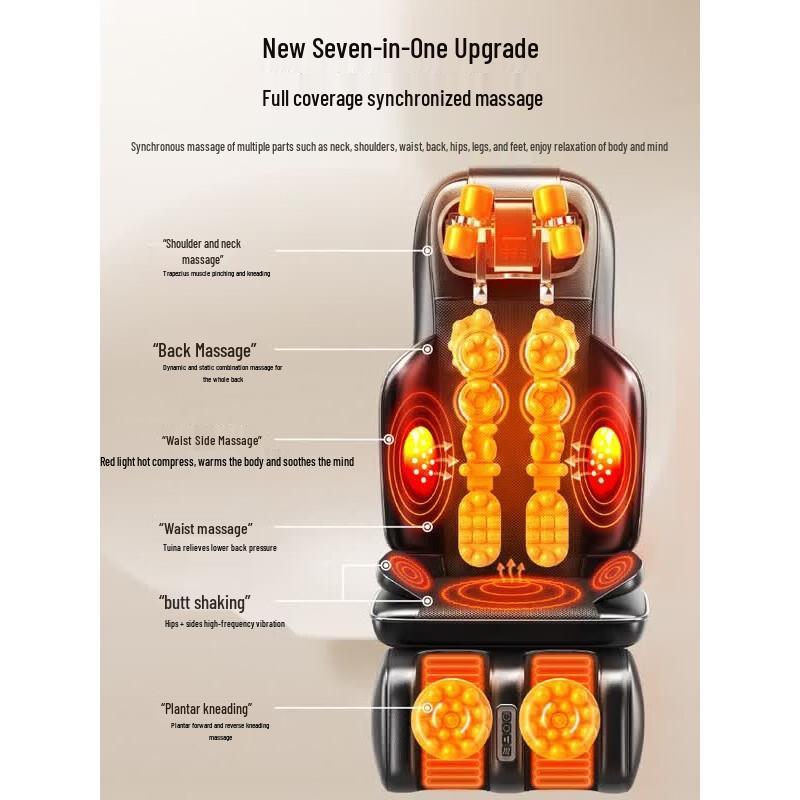 AUX Full Body Kneading Massage Cushion CN plug (adapter included)