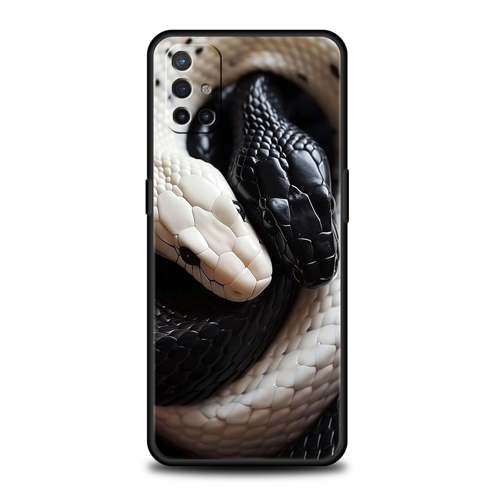 

Phone Case For OnePlus 15 13 12 11 10 9 8 7T Pro 13T 13R 12R 10R 9RT 8T Nord 2T CE 2 3 5G Lite Soft Cover Blossom Pink Snake OnePlus 8T-9R