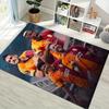 Creative Parachute Football Player Print Area Rug, Sports Fan Non-Slip Floor Mat for Living Room Bedroom Home Decor
