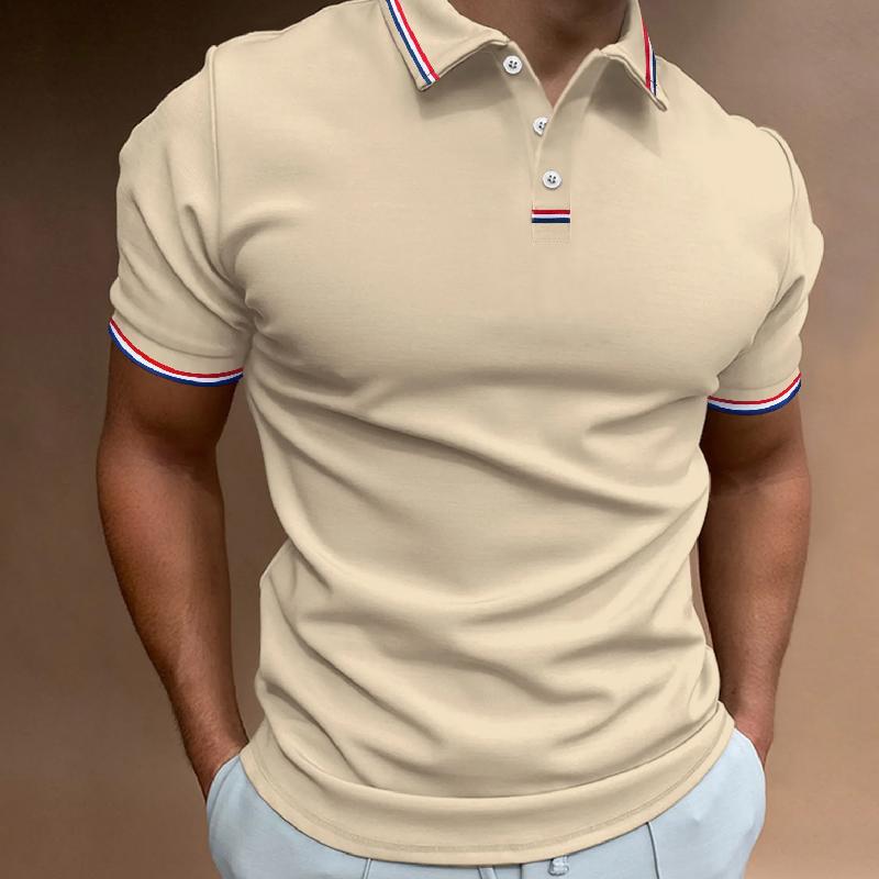 Summer 3D Digital Comfortable Men's Short Sleeve Quick Drying Casual Polo Shirts with Printing for Solid Color