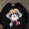 One Piece Luffy Anime Manga T-Shirt Tee Undershirt Short Sleeve Polyester