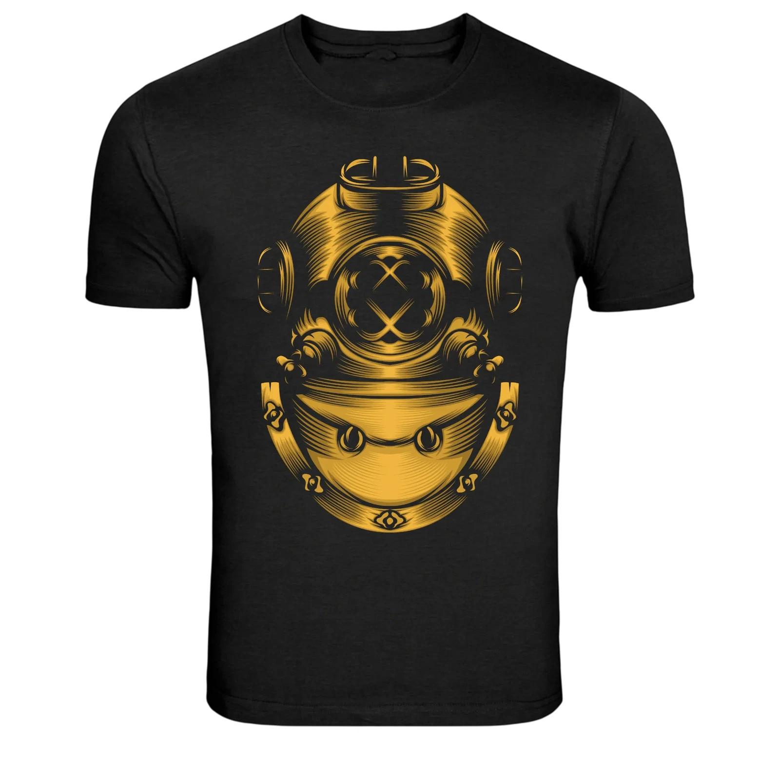 

Vintage Diving Helmet Deep Sea Graphic T-Shirt L