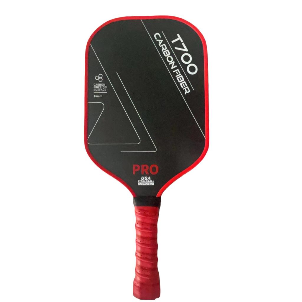 T700 Matte Carbon Fiber 16mm Pickleball Paddle - Lightweight, Professional Competition Style
