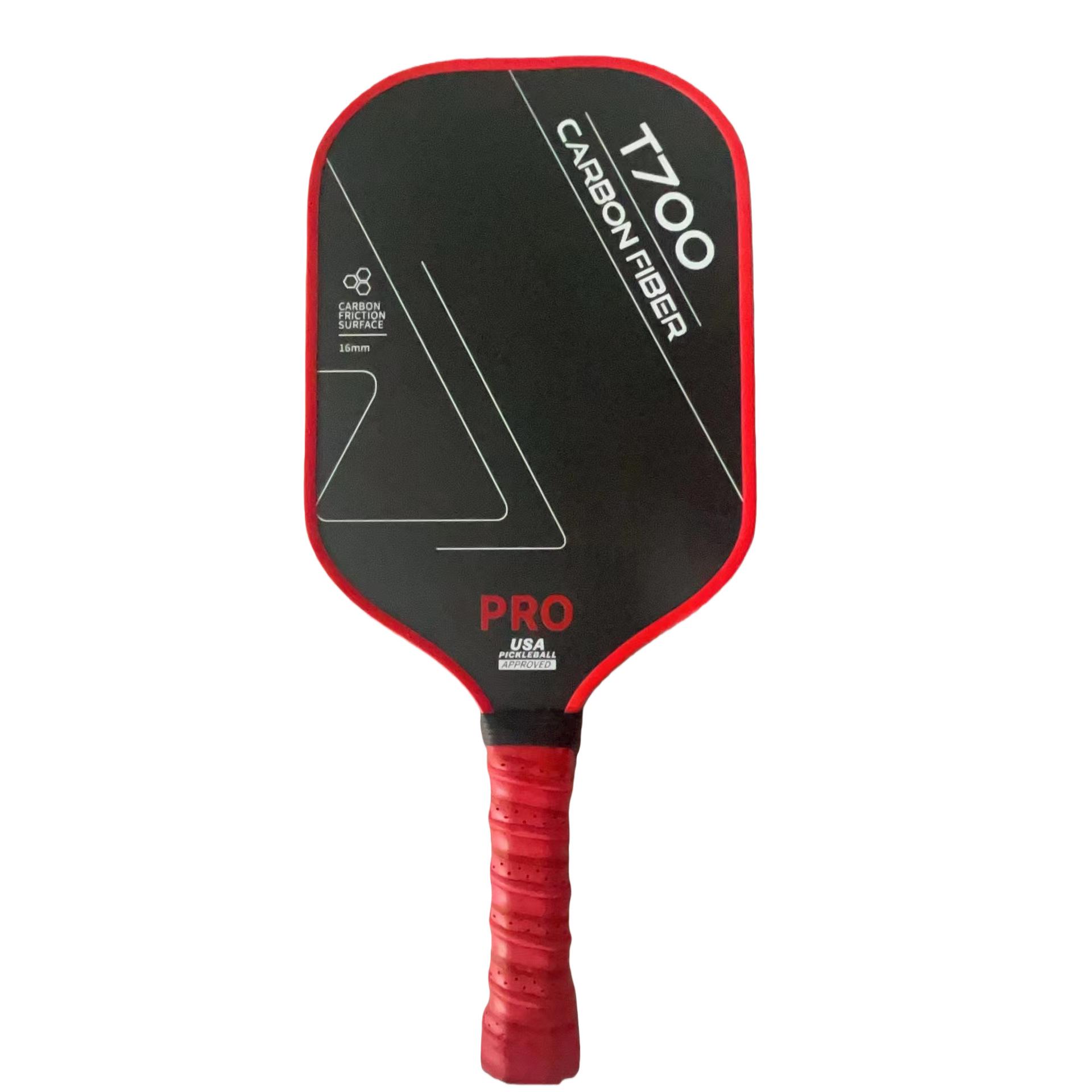 T700 Matte Carbon Fiber 16mm Pickleball Paddle - Lightweight, Professional Competition Style