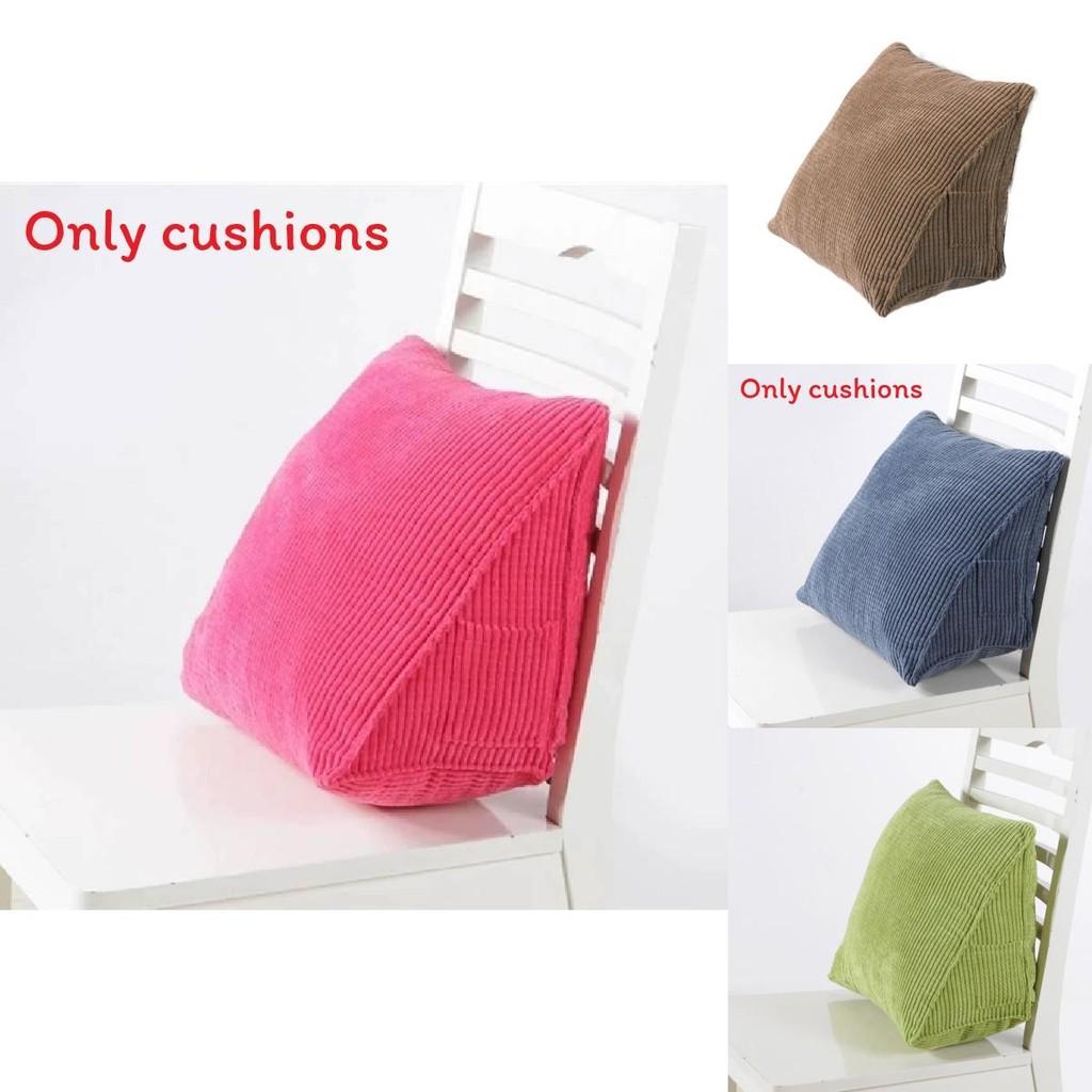 Office Corduroy Cushion Pillow With Removable Cover For Lumbar Support And Car Seat Comfort