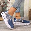 Women's Slip-Resistant Slip-Reserving Low-Top Sneakers - Blue/White/Black/Beige/Gray/Teal/ Navy/ Brown/Black/White/Gray/Blue/Beige - Arch Support