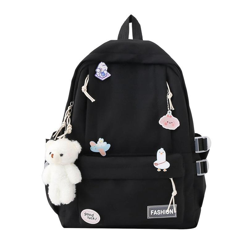 Fresh and Sweet Text Casual Fashion Backpack New Primary and Secondary School Schoolbag Large Capacity Wind Backpack