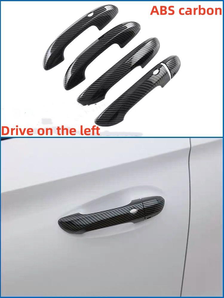 WAK1  LHD/RHD Car Window Control Lift Panel Cover Sticker Carbon Fiber 4pcs for MG4 MG 4 EV Mulan 2023- 2024 Acc.