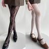Women JK Hollowed Flower Jacquard Pantyhose Sexy Fishnet Lace Tights Leggings