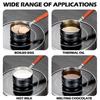 Multipurpose 250ML Wooden Handle Steel Small Sauce Pan Milk Butter Warmer Pot For BBQ Parties And Homemades Condiments