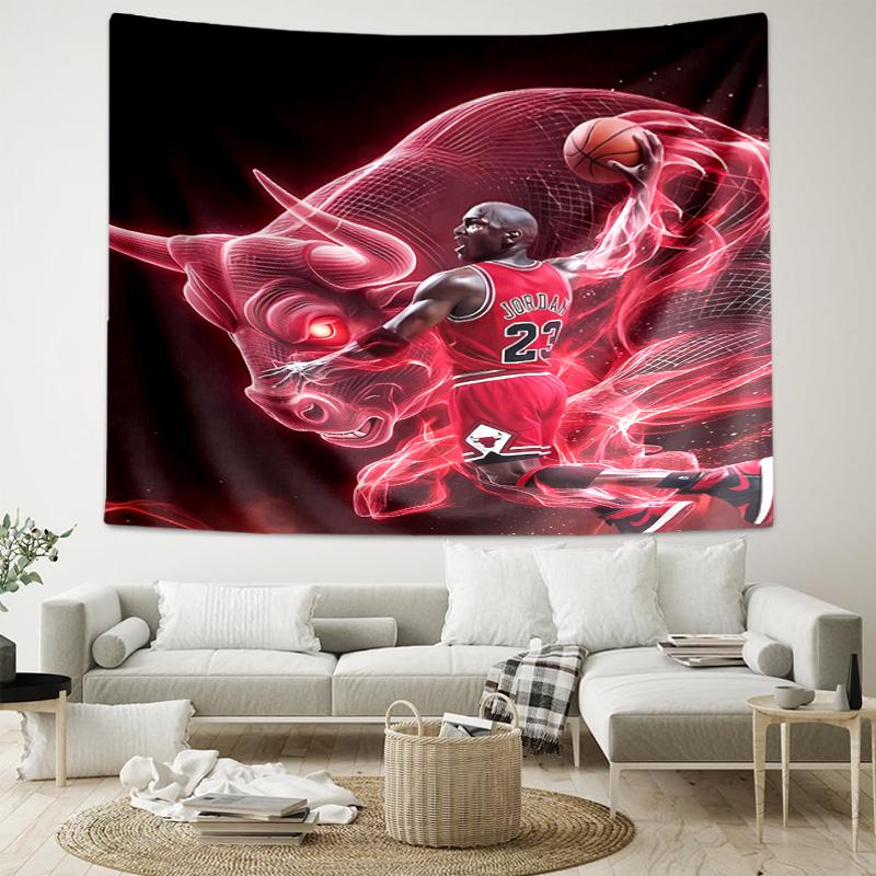 1pc Chicago Bulls logo Tapestry, Living Room, Bedroom, Office, Party Decor, Ideal Festive Gift