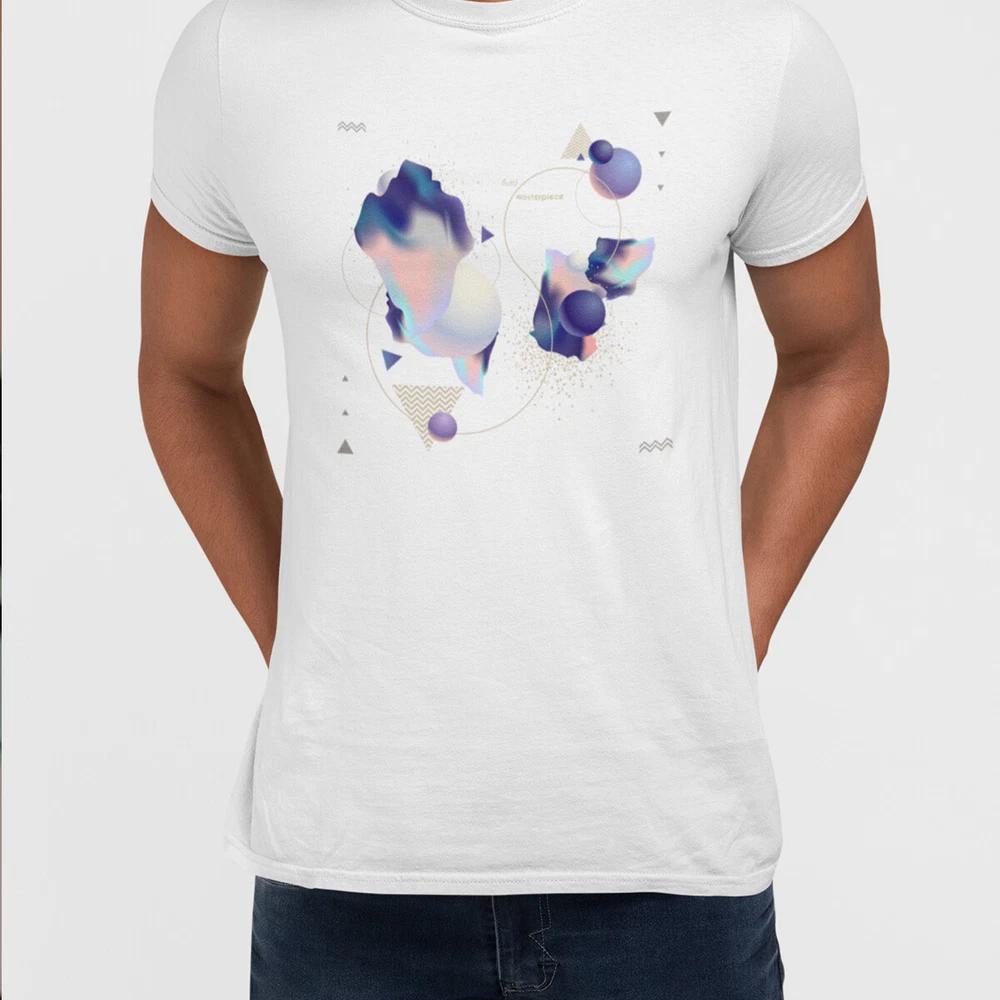 Fluid Masterpiece Unique Abstract TShirt Design for Men Woman Kids L