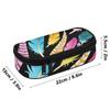 Pencil Pouch Portable Durable 300D Polyester Zip Around Closure with Main Compartment Mesh Pocket and Pen Slots for Students