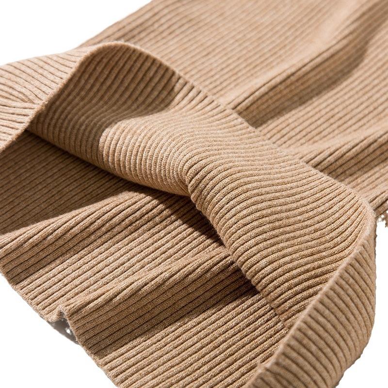 Women's Classic Versatile Temperament High Neck Knitted Base Sweater Pullover Knitted High Neck Sweater