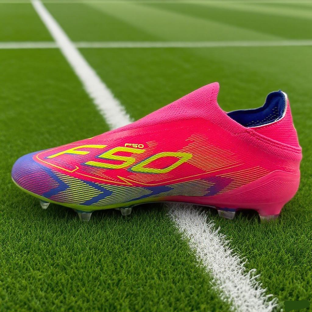 Mens Soccer Shoes SLIP-ON Turf Soccer Cleats for Kids Sneakers TF/FG Training Football Boots
