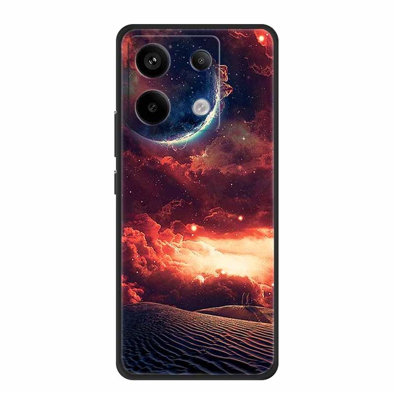 For Xiaomi Redmi Note 13 Pro 5G 4G Case Animals TPU Soft Silicone Back Cover Phone Cases for Redmi Note13 4G 5G Bumper Wolf Para