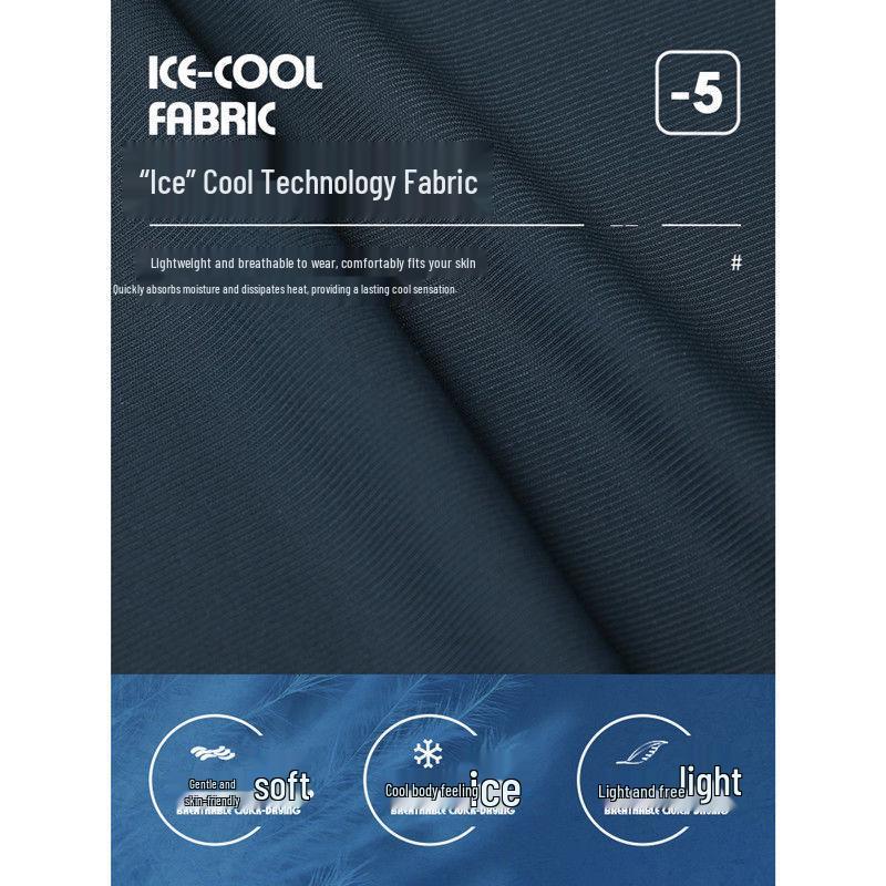 Herren Schnelltrocknende Eisseide Trainingshose - Sommer Dünn, Locker, Gerades Bein, Hohe Elastizität, Sportlich Lässige Lange Hose