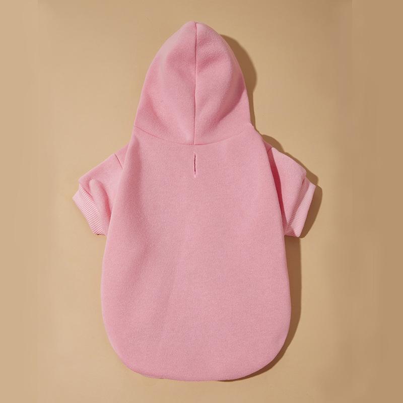 Polarowa bluza z kapturem dla psa, dwunożny pulower, sweter dla zwierzęcia, ciepłe ubranka dla szczeniaka, strój dla małego psa, przytulna odzież dla zwierzęcia, kurtka z kapturem dla zwierzęcia wielokrotnego użytku